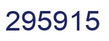 Number 295915 blue image