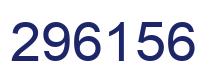 Number 296156 blue image