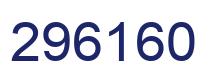 Number 296160 blue image