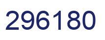 Number 296180 blue image