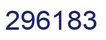 Number 296183 blue image