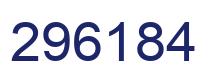 Number 296184 blue image