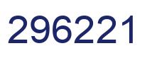 Number 296221 blue image