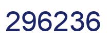 Number 296236 blue image
