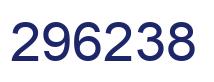 Number 296238 blue image