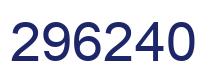 Número 296240 imagen azul