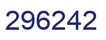 Number 296242 blue image