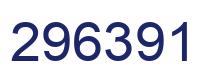 Number 296391 blue image