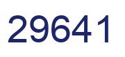 Number 29641 blue image