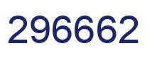 Number 296662 blue image