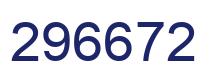 Number 296672 blue image