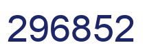 Number 296852 blue image