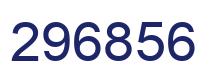 Number 296856 blue image