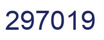 Number 297019 blue image