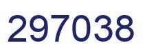Number 297038 blue image