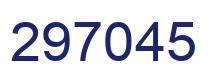 Number 297045 blue image