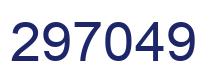 Number 297049 blue image
