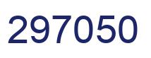 Number 297050 blue image