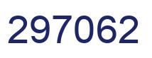 Number 297062 blue image