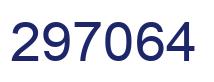 Number 297064 blue image