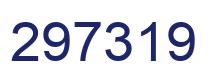 Number 297319 blue image