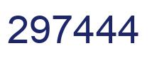 Number 297444 blue image