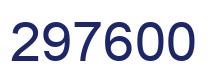 Number 297600 blue image