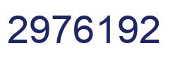 Number 2976192 blue image
