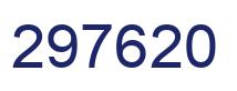 Number 297620 blue image