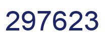 Number 297623 blue image