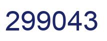 Number 299043 blue image