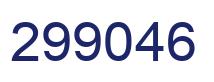 Number 299046 blue image
