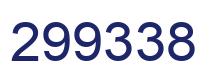Number 299338 blue image