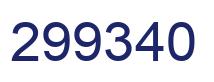Number 299340 blue image