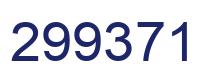 Number 299371 blue image