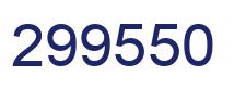 Number 299550 blue image