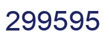 Number 299595 blue image