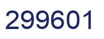 Number 299601 blue image