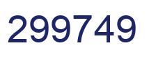 Número 299749 imagen azul