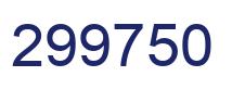 Número 299750 imagen azul