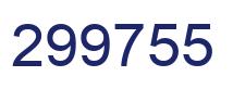Número 299755 imagen azul
