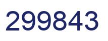 Número 299843 imagen azul