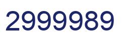 Number 2999989 blue image