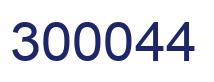 Number 300044 blue image