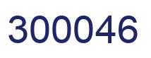 Number 300046 blue image