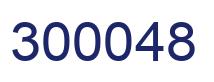 Number 300048 blue image