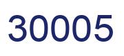 Number 30005 blue image
