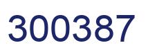 Number 300387 blue image