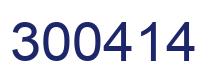 Number 300414 blue image