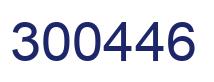 Number 300446 blue image